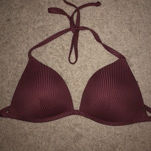 Fuchsia Ribbed Pink VS Bikini Top!